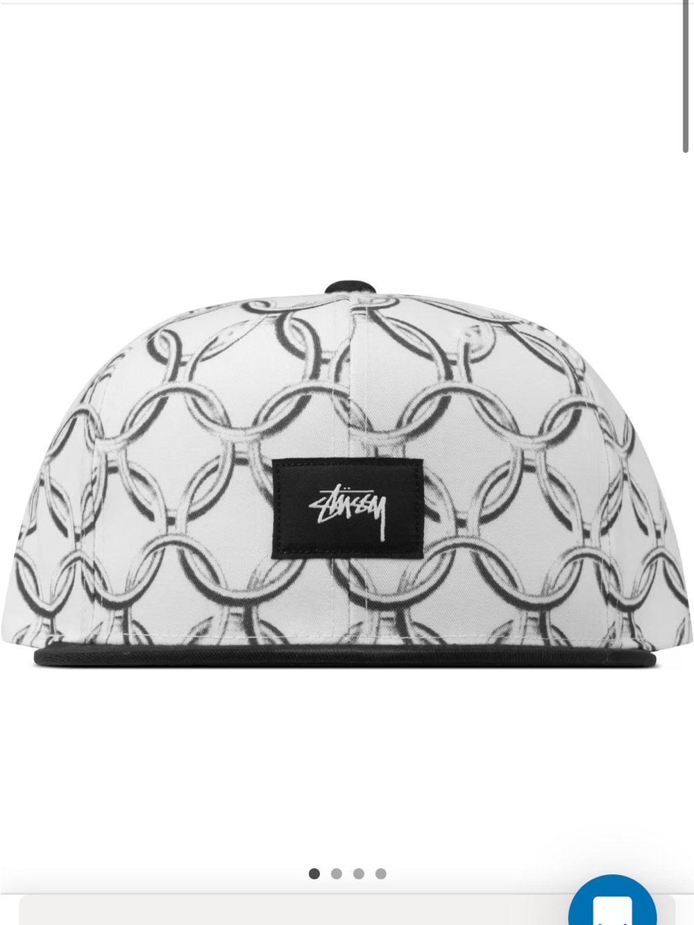 New Stussy White Chain Cap Baseball Yupoong Sample